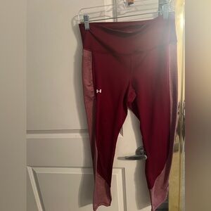 Under Armour Burgundy Leggings